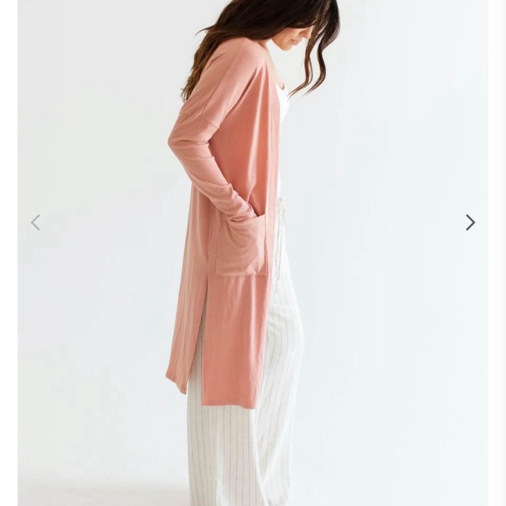 CJLA rose cardigan + spaghetti strap dress bundle